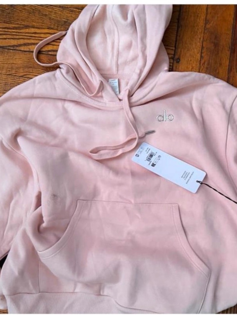 ALO Yoga Accolade Pink Quartz Hooded Sweatshirt
